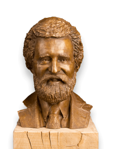 Voorbeeld van bronzen borstbeeld in portret